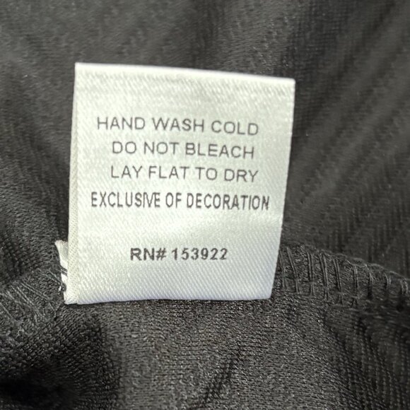 SEE AND BE SEEN Womens Black Textured 2 Piece Wide Leg Crochet Detail Boho SZ 2X - Picture 15 of 16